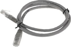 Патч-корд PREMIER NA102-UTP-C6-1M литой (molded), UTP, кат.6, 1м, серый