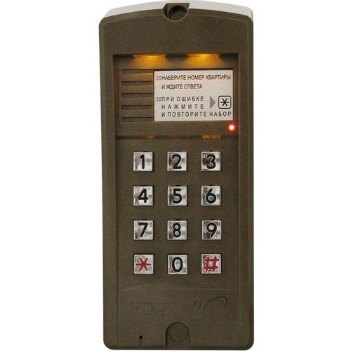 Аудиопанель VIZIT БВД-310R, накладная