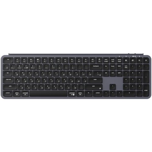 Клавиатура KEYCHRON B6P-K1, беспроводная, USB, Bluetooth/Радиоканал, ножничная, серый