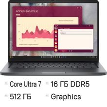 Изображение товара Dell Pro 14 14-дюймовый ноутбук с Intel Core Ultra 7, Linux, SSD