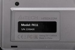 Клавиатура A4TECH Fstyler FK11, проводная, мембранная, черный