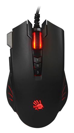 Мышь проводная A4TECH Bloody V9M, игровая, оптическая, USB, 6200dpi, черный