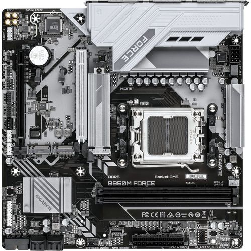 Материнская плата Gigabyte B850M FORCE, Socket AM5, AMD B850, mATX, Ret