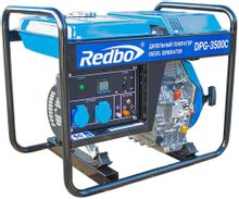 Изображение товара Дизельный генератор REDBO DPG-3500C 3 кВт 220/12 В ручной запуск