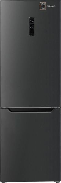 Холодильник двухкамерный WEISSGAUFF WRK 2000 XBNF DC Inverter Full No Frost, инверторный темный металл