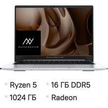 Изображение товара Ноутбук MACHCREATOR Genesis R14, 14.1", IPS, AMD Ryzen 5 7640HS 4.3ГГц, 6-ядерный, 16ГБ LPDDR5, 1ТБ SSD,  AMD Radeon  760M, без операционной системы,  серебристый [jj00gw00gru]