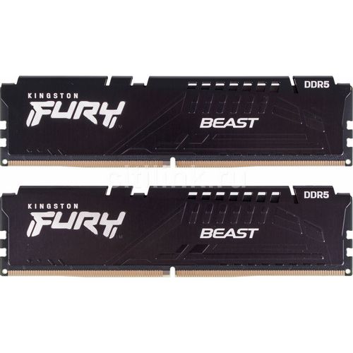 Оперативная память Kingston Fury Beast KF552C40BBK2-32 DDR5 - 2x 16ГБ 5200МГц, DIMM, Ret