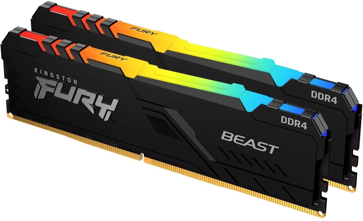 Оперативная память Kingston Fury Beast Black KF432C16BBAK2/16 DDR4