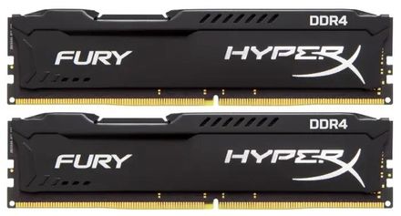 Оперативная память Kingston HyperX Fury Black HX421C14FB2K2/16 DDR4 - 2x 8ГБ 2133МГц, DIMM, Ret