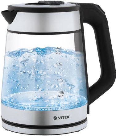 Чайник электрический Vitek VT-1176, 2л, стекло