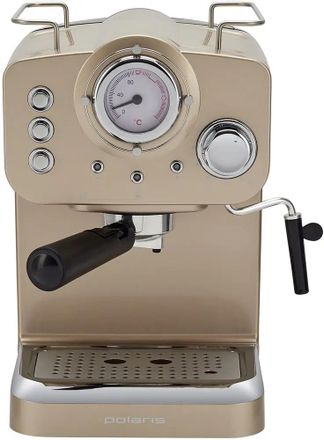 Кофеварка Polaris PCM 1532E, рожковая, шампань