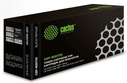 Картридж Cactus CSP-W2070X, 117X, черный / CSP-W2070X