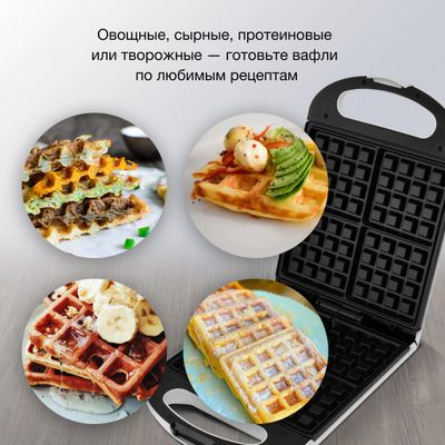 Характеристики Вафельница Hyundai HYSM-4140, белый (1582163) смотреть в ...
