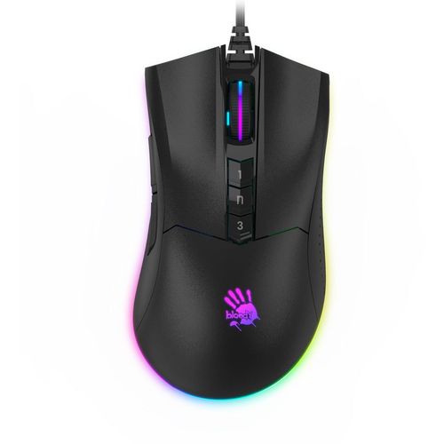 Мышь проводная A4TECH Bloody P90s, игровая, оптическая, USB, 8000dpi, черный [p90s stone black]