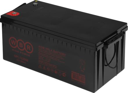 Аккумуляторная батарея WBR GPL122000 для ИБП,  12В,  200Ач [gpl122000 wbr]