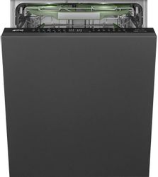 Встраиваемая посудомоечная машина SMEG STL7324AQLLW, нержавеющая сталь