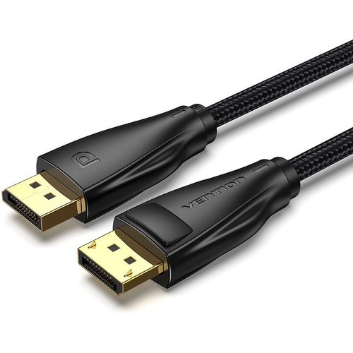 Кабель аудио-видео VENTION HCCB, DisplayPort (m) - DisplayPort (m), ver 1.4, AWG28, медный, 5м, GOLD, черный [hccbj]