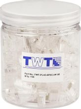 Коннектор Lanmaster (TWT-PL45-8P8C/JR100) UTP кат.5E RJ45 прозрачный ...