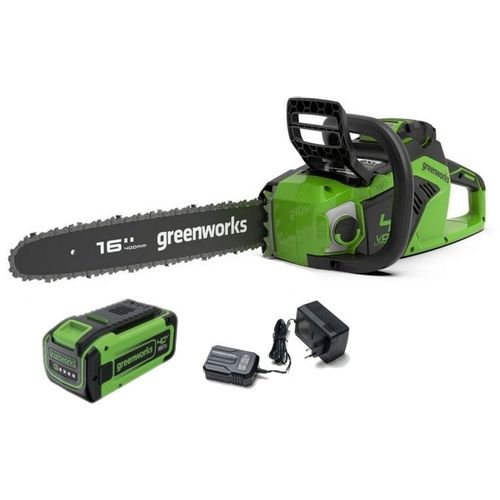Цепная пила GREENWORKS GD40CS18, аккумуляторная, 40В, 8Ач, с одним аккумулятором [2005807uh]