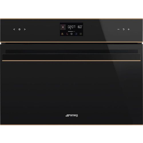 Духовой шкаф электрический SMEG Dolce Stil Novo SO4602M1NR, 40л, дверца с 4 стеклами, черный/медь