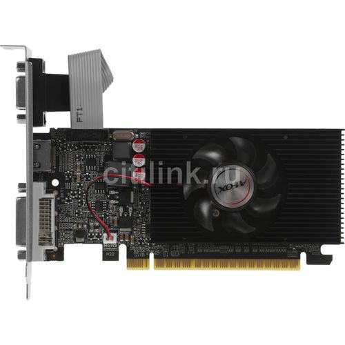 Видеокарта AFOX NVIDIA G210 AF210-512D3L3-V2 512МБ DDR3, Low Profile, Ret