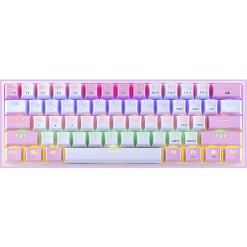 Клавиатура Redragon Fizz, проводная, USB, механическая, розовый [70672]