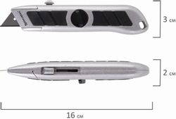 Нож канцелярский BRAUBERG 235403 Professional 18мм, черный