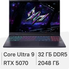 Изображение товара Игровой ноутбук Acer Predator Helios Neo 16S OLED 24 ядер Intel RTX 5070 32ГБ SSD