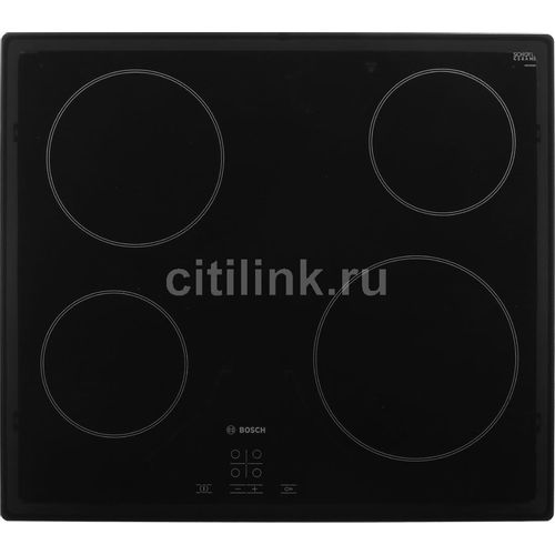 Электрическая варочная поверхность Bosch PKE611BA1R, конфорок: 4 шт., стеклокерамика, независимая, черный