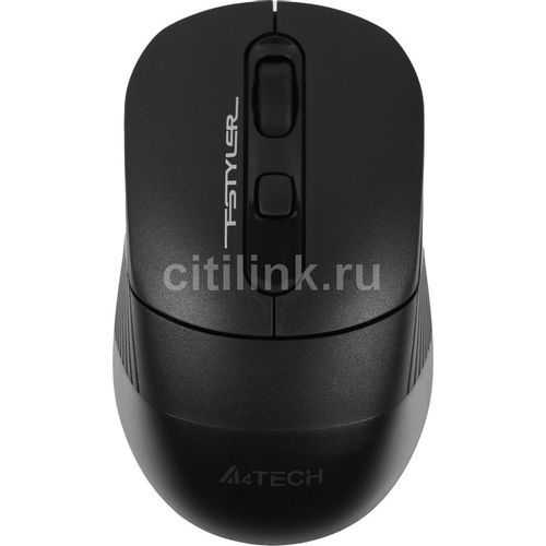 Мышь беспроводная A4TECH Fstyler FB10C, Bluetooth/Радио, оптическая, USB, 2000dpi, черный [fb10c stone black]