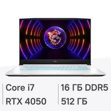 Изображение товара Игровой ноутбук MSI Sword 17 A12VE-806XRU с Intel Core i7 и RTX 4050