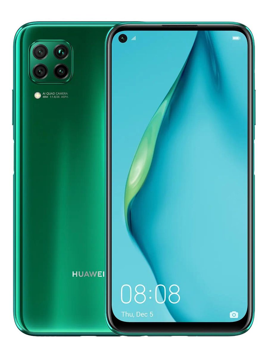 Характеристики Смартфон Huawei P40 lite 128Gb, зеленый (1363163) смотреть в  СИТИЛИНК