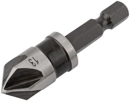 Зенкер FIT 36445, по дереву/металлу/пластику, 13мм, шестигранный (1/4HEX - E)