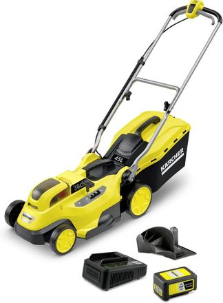 Газонокосилка аккумуляторная Karcher LMO 18-36 Battery Set,  36см, несамоходная,  5Ач, с ЗУ [1.444-421.0]