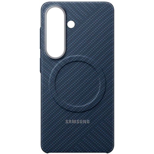 Чехол (клип-кейс) Samsung Carbon Magnet Case, для Samsung Galaxy S26, темно-синий [ef-ks942scegru]