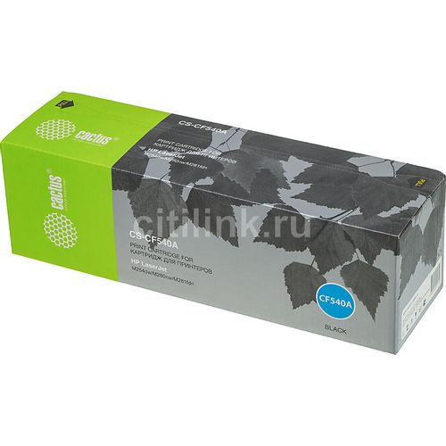 Картридж Cactus CS-CF540A, CF540A, черный / CS-CF540A