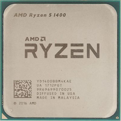 Процессор AMD Ryzen 5 1400, AM4,  OEM [yd1400bbm4kae]