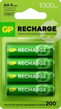 Изображение товара Аккумуляторные батарейки GP Smart Energy AA 4 шт. 1000мАч NiMH
