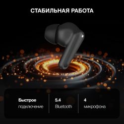 Наушники Hyundai Select H-EP203, Bluetooth, черный