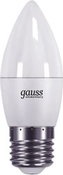Упаковка ламп LED GAUSS E27, свеча, 6Вт, 10 шт.