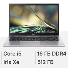 Изображение товара Ноутбук Acer Aspire 3 A315-59-52X6 с Intel Core i5, 16ГБ RAM, 512ГБ SSD