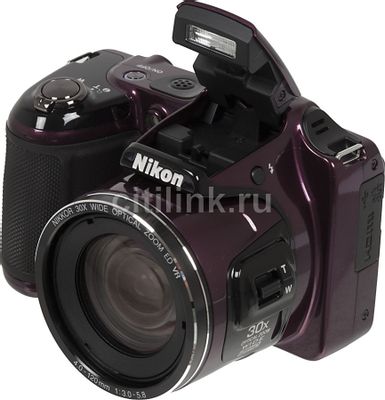 Обзор товара цифровой фотоаппарат Nikon CoolPix L820, пурпурный (755232 ...