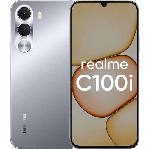 6.74" Смартфон REALME C100i 4/64Gb, RMX5377, NFC, IPS, 120Гц, 7000мAч, серебристый
