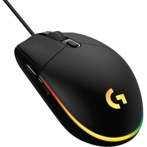 Мышь проводная Logitech G102 LightSync, игровая, оптическая, USB, 8000dpi, черный [910-005823]