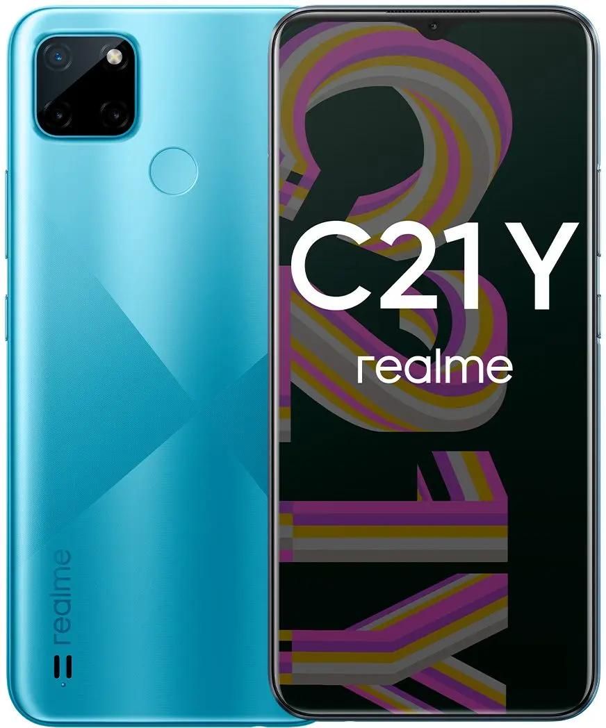 Характеристики Смартфон REALME C21Y 3/32Gb, голубой (1637962) смотреть в  СИТИЛИНК