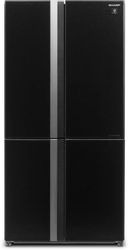 Холодильник трехкамерный Sharp SJ-GX98PBK Hybrid Cooling, Side by Side, инверторный