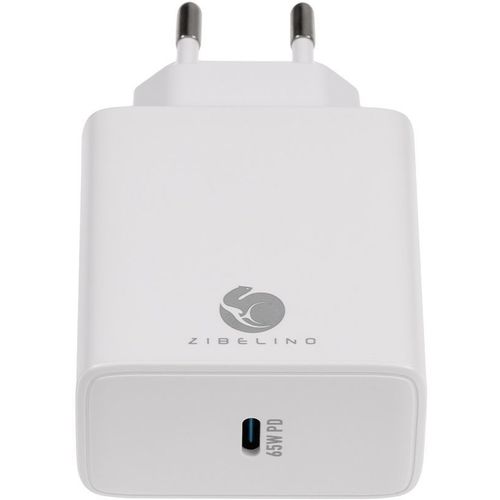 Сетевое зарядное устройство ZIBELINO MC-G-UC-2, USB-C, 65Вт, 3.25A, белый [zc-mc-g-uc-pd-65w-wht]