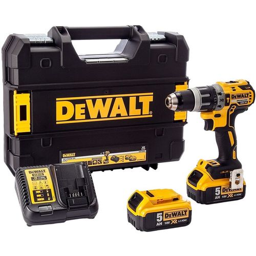 Ударная дрель-шуруповерт DeWALT DCD796P2-QW, 5Ач, с двумя аккумуляторами