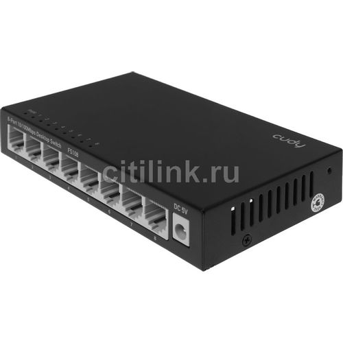 Коммутатор CUDY FS108, неуправляемый, 8 RJ-45, 10/100/1000 Мбит/с
