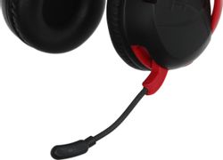 Гарнитура игровая HYPERX Cloud Mini, Bluetooth/3,5 мм, черный / красный